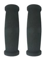 BICYCLE PARTS - GRIPS , 125MM, FOAM W/PVC INNER, BLACK, PAIR IN SEALED BAG, NO HEADER CARD