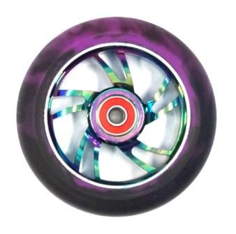 BICYCLE PARTS - SCOOTER WHEEL, ALLOY, 110MM INCL ABEC - 9 BEARING, METAL HEAT CORE, SENSATIONAL