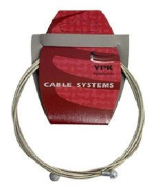 BICYCLE PARTS - BRAKE INNER WIRE - SLICK - STAINLESS STEEL, W/BOTH NIPPLES FOR BRAKE, 1.6 X 1700MM