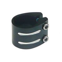 BICYCLE PARTS - CLAMP 31.8MM ANOD BLACK ALLOY