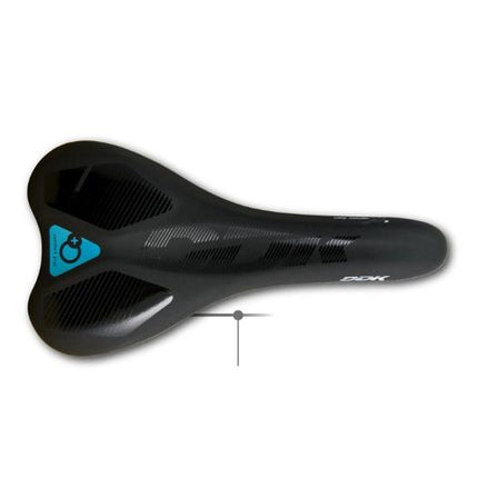 BICYCLE PARTS - SADDLE, VINYL TOP, BLACK PC W/MEMORY FOAM, W/DDK LOGO, STEEL BLACK RAIL L:270 W:140MM, QUALITY DDK PRODUCT MADE IN TAIWAN