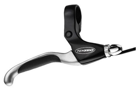 BICYCLE PARTS - TEKTRO BRAKE LEVER FOR E - BIKE , 4 FINGER BLADE W/KRATON RUBBER GRIP FOR V - BRAKE AND RAPID FIRE SHIFTERS.SILVER LEVER, EL550 - RS - SENSOR CABLE LENGTH 500MM (W/OUT CONNECTOR) PAIR