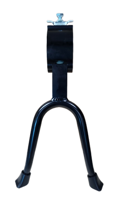 BICYCLE PARTS - KICKSTAND 26, CENTRE MOUNT, ALLOY BLACK, DOUBLE LEG