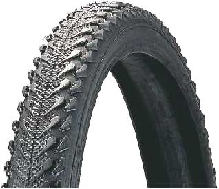 BICYCLE PARTS - TYRE 700 X 40C BLACK MULTI TREAD (40 - 622)