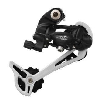 BICYCLE PARTS - REAR DERAILLEUR - 9 SPEED, LONG CAGE FOR 11 - 34T CASSETTE, BLACK