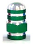 BICYCLE PARTS - VALVE NUT GREEN VA - 200