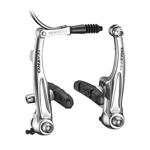 BICYCLE PARTS - BRAKE TEKTRO V BRAKE, 102MM ARMS, FORGED ALLOY ARMS, SILVER (FOR ONE WHEEL) AVAILABLE IN BLACK SEE 8170B