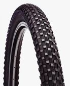 BICYCLE PARTS - TYRE 20 X 2.10 BLACK WITH SKIN WALL PREMIUM BLACK HAWK MADE IN TAIWAN (57 - 406)