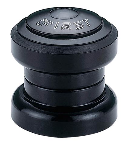 BICYCLE PARTS - AHEAD SET, BLACK, THREADLESS 1 1/8, CARTRIDGE BEARINGS, W/TOP CAP, 28.6 X 34 X 30MM