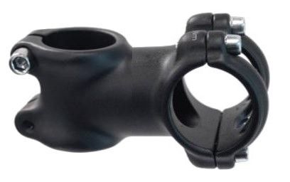 BICYCLE PARTS - AHEAD STEM - 60MM EXT, 7 DEGREE, 28.6MM DIA., 25.4MM BB, MATT BLACK