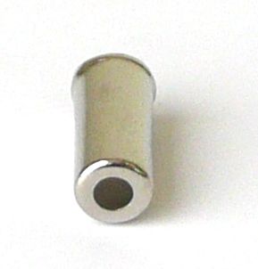 BICYCLE PARTS - END CAP - BRASS END CAP FOR GEAR, 4MM DIA, SILVER (BOTTLE OF 250)