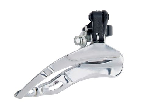 BICYCLE PARTS - FRONT DERAILLEUR 3 SPEED, CLAMP MOUNT, TOP PULL, 31.8 BLACK