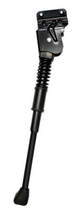 BICYCLE PARTS - KICKSTAND 26 - 28/29, DIRECT MOUNT, STEEL TOP/ALLOY LEG BLACK (4CM (40MM)BETWEEN MOUNTING HOLES - THREADED) (MOUNTS ON INSIDE OF FRAME)