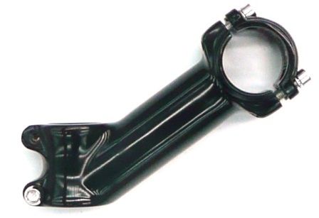 BICYCLE PARTS - AHEAD STEM - 110MM EXT, 35 DEGREE, 28.6MM DIA., 31.8MM BB, POLISH BLACK