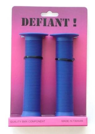 BICYCLE PARTS - GRIPS 147MM BLUE, KRATTON RUBBER, OPEN END WITH PLUGS