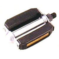 BICYCLE PARTS - PEDALS 1/2 PVC BLOCKS, STEEL, BLACK