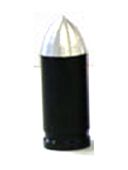 BICYCLE PARTS - VALVE CAP FOR F/V BULLET BLACK