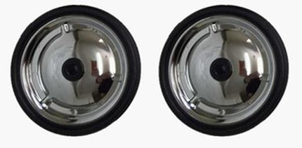 BICYCLE PARTS - SPARE TRAINING WHEELS, FOR 12 , STEEL WHEELS, BLACK TYRES, 100MM, 2/SET