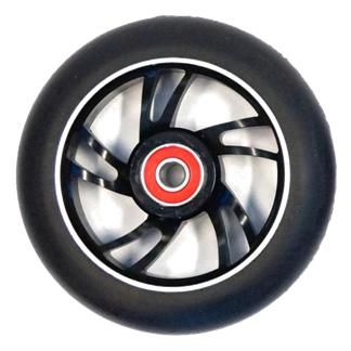 BICYCLE PARTS - SCOOTER WHEEL, ALLOY, 100MM INCL ABEC - 9 BEARING, BLACK CORE, SENSATIONAL