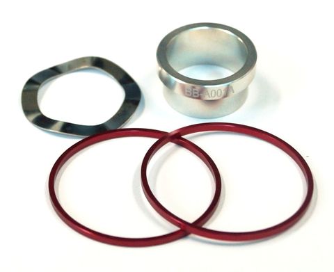 Cema GXO BB Adaptor Kit For SRAM BSA 24mm To 22mm Aluminum Steel Red Cycling Bike Components