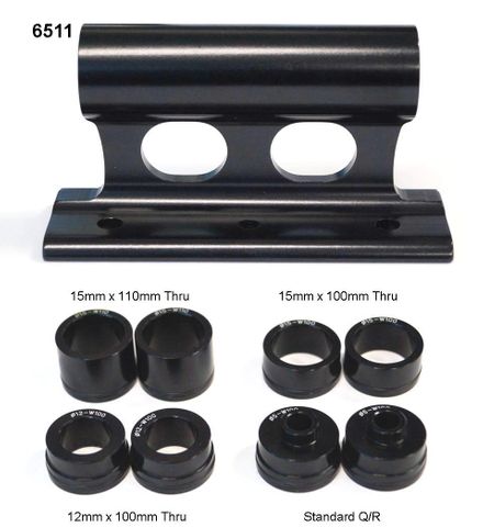 BICYCLE PARTS - FORK MOUNT - UNIVERSAL FOR M9, M12, M15 FOR W100MM AND W 110MM BLACK (SUITS BOOST & NON BOOST)