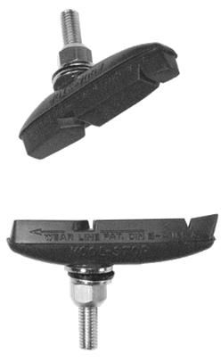 BICYCLE PARTS - BRAKE PADS - KOOL STOP EAGLE 2 BLACK THREADED KSE2TB