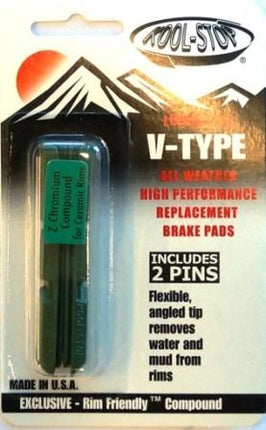 BICYCLE PARTS - BRAKE PADS - KOOL STOP V INSERTS CERAMIC KSLPVBC