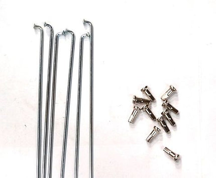 BICYCLE PARTS - SPOKES STEEL 14G - 264MM BAG QTY 144 W/BRASS NIPPLES