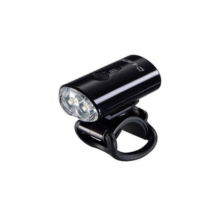 BICYCLE PARTS - FRONT LIGHT, 4 - FUNCTION, 2 WHITE LED, BLACK, W/BRACKET & USB CABLE BATTERY INCLUDED, ADD ITEM 8383 FOR GO - PRO MOUNTING