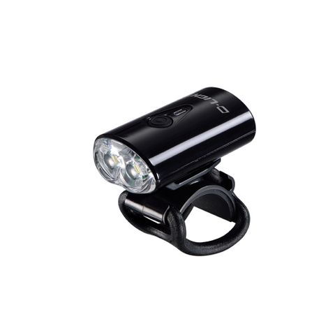 BICYCLE PARTS - FRONT LIGHT, 4 - FUNCTION, 2 WHITE LED, BLACK, W/BRACKET & USB CABLE BATTERY INCLUDED, ADD ITEM 8383 FOR GO - PRO MOUNTING