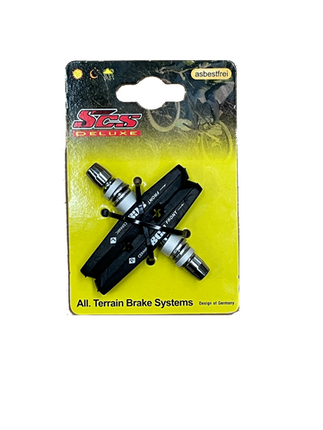 BICYCLE PARTS - BRAKE PADS - V BRAKE PADS, RUBBER COMPOUND WITH CERAMIC FIBRE, SCS, 70MM (SOLD IN PAIRS)
