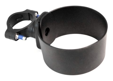 BICYCLE PARTS - BIDON CAGE - COFFEE CUP CAGE, PRO SERIES, HANDLEBAR MOUNT, FITS 22.2 - 35MM H/BAR, BLACK