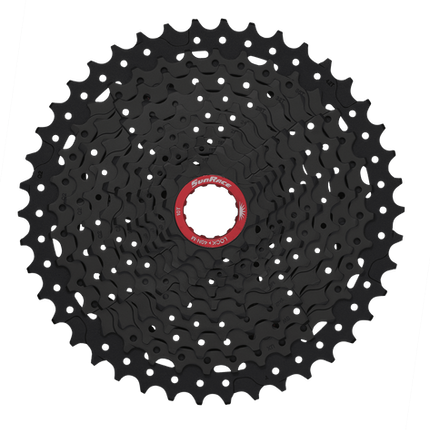 BICYCLE PARTS - CASSETTE - 11 SPEED, XD TYPE, 10 - 42T, BLACK CHROME. QUALITY SUNRACE PRODUCT