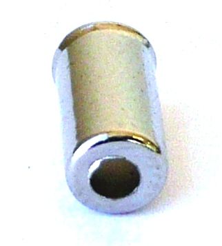 BICYCLE PARTS - END CAP - BRASS END CAP FOR BRAKE, 5MM DIA, SILVER (BOTTLE OF 250)