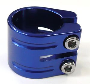 BICYCLE PARTS - S/CLAMP 33.3MM BLUE