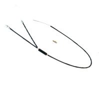 BICYCLE PARTS - GYRO CABLE - LOWER, FOR USE WITH 25.5MM GYRO, BLACK (A:740MM B:200MM)