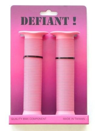 BICYCLE PARTS - GRIPS 147MM PINK, KRATTON RUBBER, OPEN END WITH PLUGS