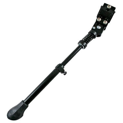 EVO Adjustable Alloy Kickstand For 24-28 Inch Bikes, Chain Stay Mount, Suspension Frame Compatible, Black - Essential Bike Accessory