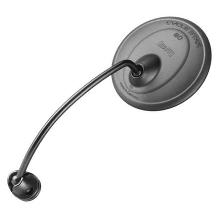 Busch & Muller Busch & Mã¼ller Cycle Star 80 Mirror Black 80mm Handlebar Fixation 130mm Reach German Quality Safety Rear View