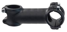 BICYCLE PARTS - AHEAD STEM - 110MM EXT, 7 DEGREE, 28.6MM DIA., 25.4MM BB, MATT BLACK