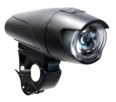 BICYCLE PARTS - LIGHT FRONT, 2 FUNCTIONS, W/BATTS & BRKT , SIX 20