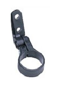 BICYCLE PARTS - REFLECTOR LAMP BRACKET, SEAT POST 26.8 - 27.4MM, BLACK, PB