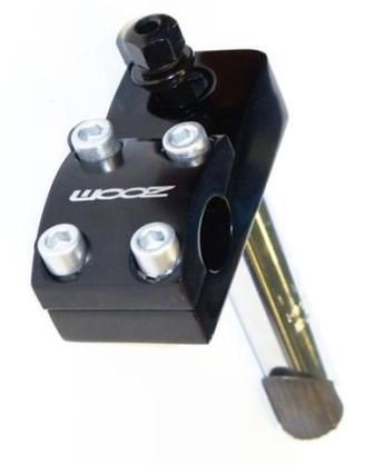 BICYCLE PARTS - H/STEM 50MM EXT, 22.2MM DIA, 22.2MM H/BAR, BLACK, W/HOLLOW BOLT FOR FREESTYLE