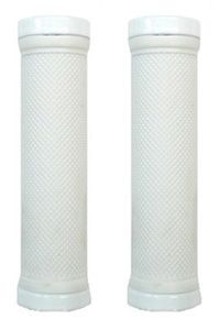 BICYCLE PARTS - GRIPS LOCK - ON, DUAL CLAMP, 130MM, WITH PLUG, WHITE WITH WHITE RINGS