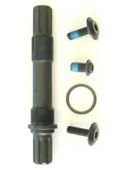 BICYCLE PARTS - SPINDLE - CR - MO SPINDLE, AMERICAN TYPE, 8T - 19MM FOR LOOSE BALL BB, 150MM LONG