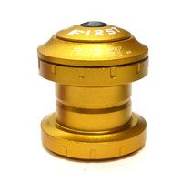 BICYCLE PARTS - HEADSET - 1 1/8 THREADLESS HEADSET, 36 X 45 DEGREES, 28.6 X 34 X30MM, SEALED BEARING, ALLOY, ANODIZED GOLD