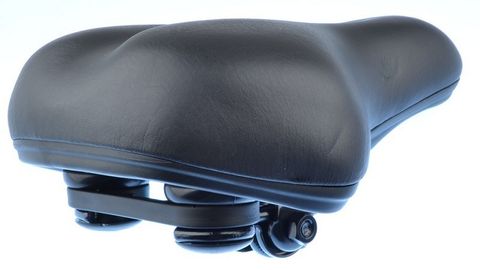Cionelli Comfort Saddle For Tandem Bicycles - Unisex Black 250mm X 180mm - Padded Cycling Seat For Enhanced Ride Comfort