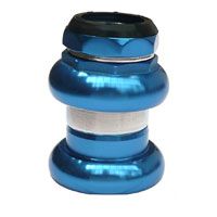 BICYCLE PARTS - HEAD SET, ALLOY, 1 - 1/8 X 26T, 25.4X34X30MM, THREADED, WATER SEAL, NO LOGO, ANODISED, BLUE