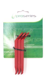 BICYCLE PARTS - TYRE LEVERS, NYLON, RED, SET OF 3