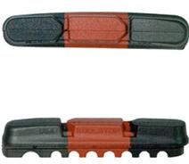 BICYCLE PARTS - BRAKE PADS - KOOL STOP DURA 2 INSERT TRIPLE COMPOUND KS - DR2TR